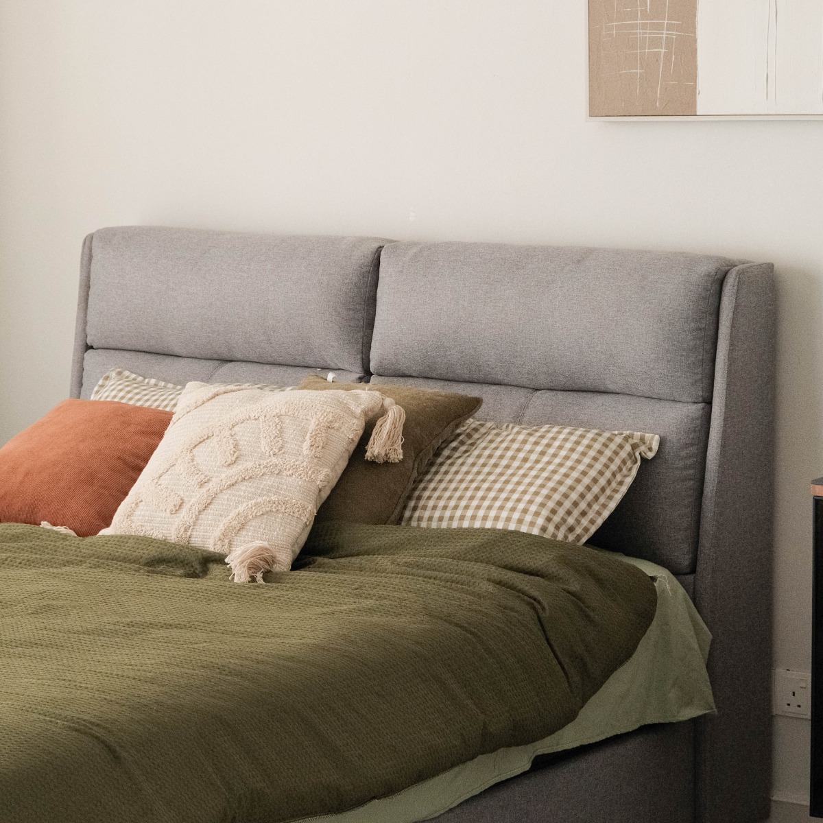 Riko Slate Grey Queen Bed
