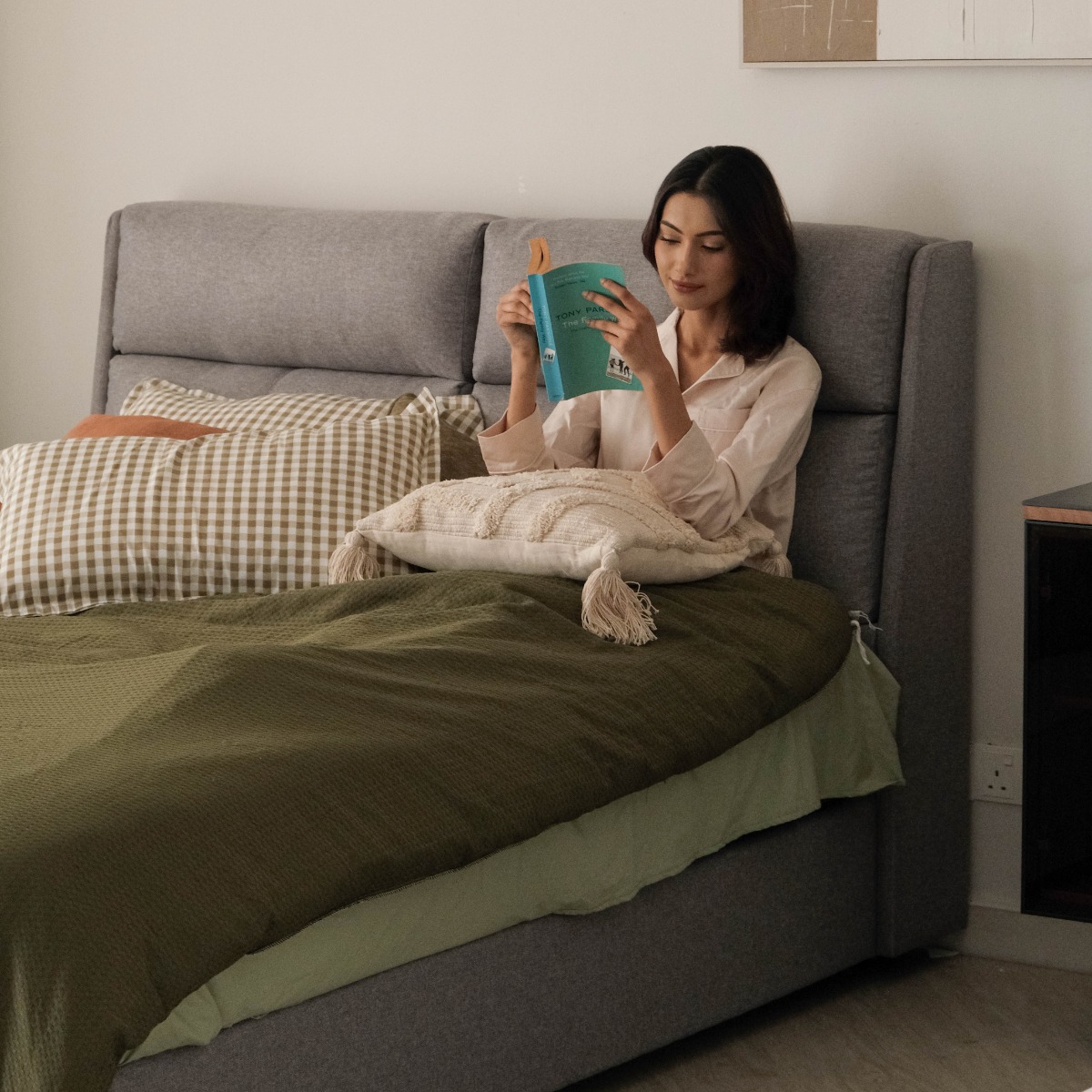 Riko Slate Grey King Bed