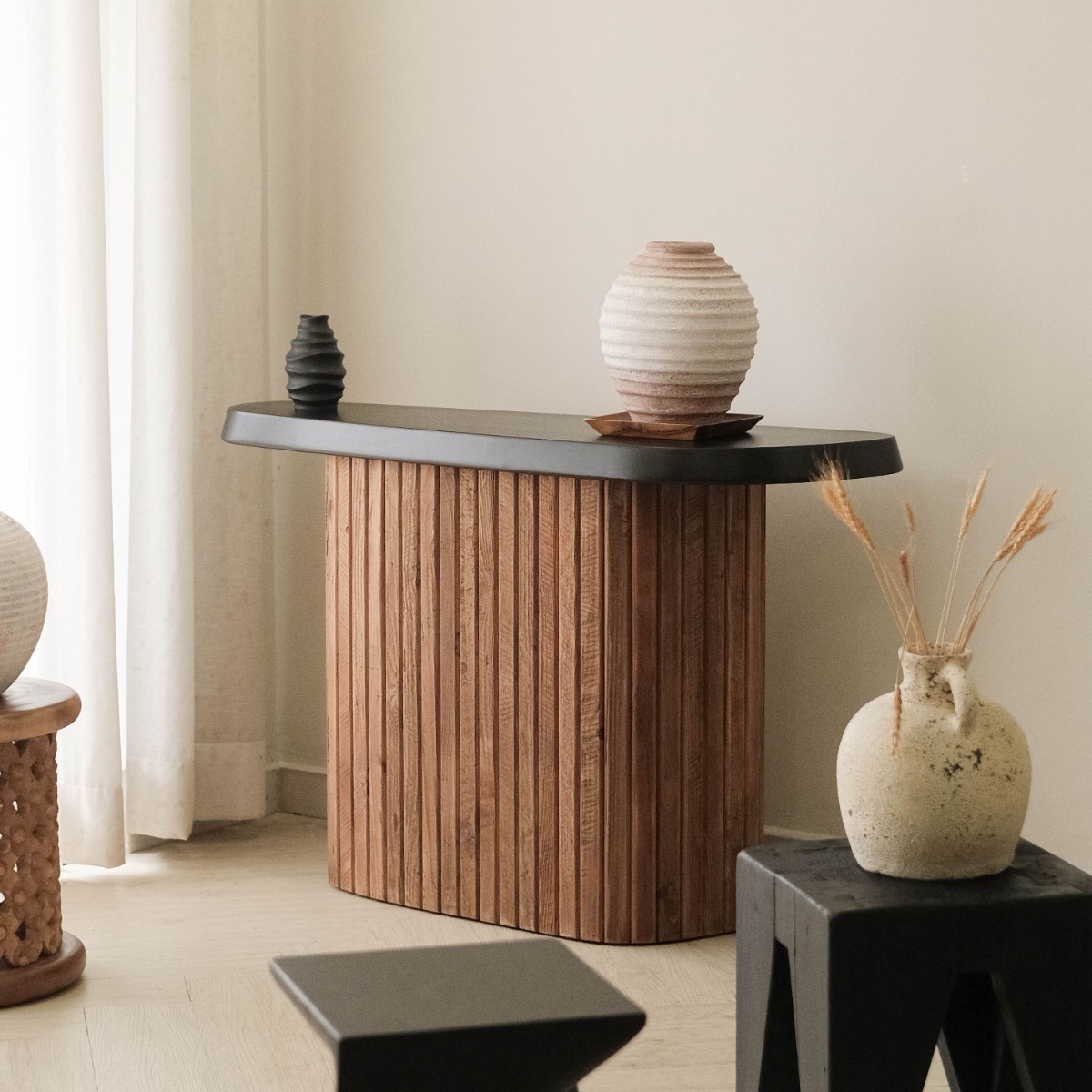 Plank Modern Rustic Console Table
