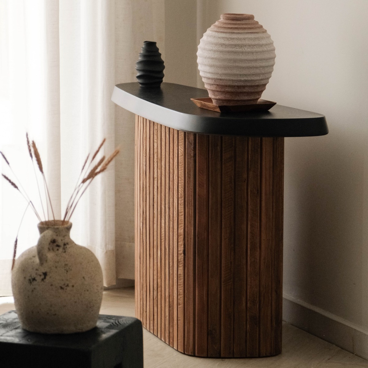 Plank Modern Rustic Console Table