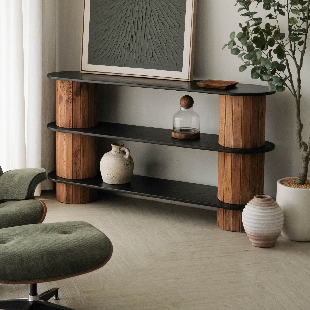 Plyne Modern Rustic Console Table
