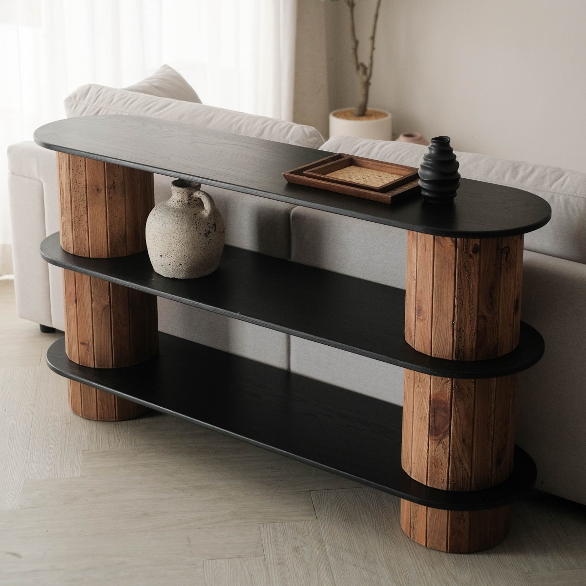 Plyne Modern Rustic Console Table