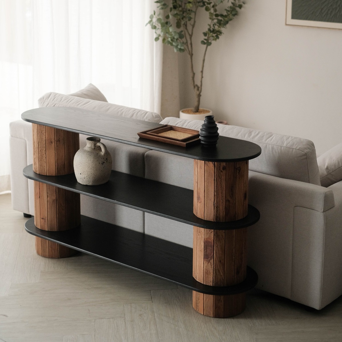 Plyne Modern Rustic Console Table