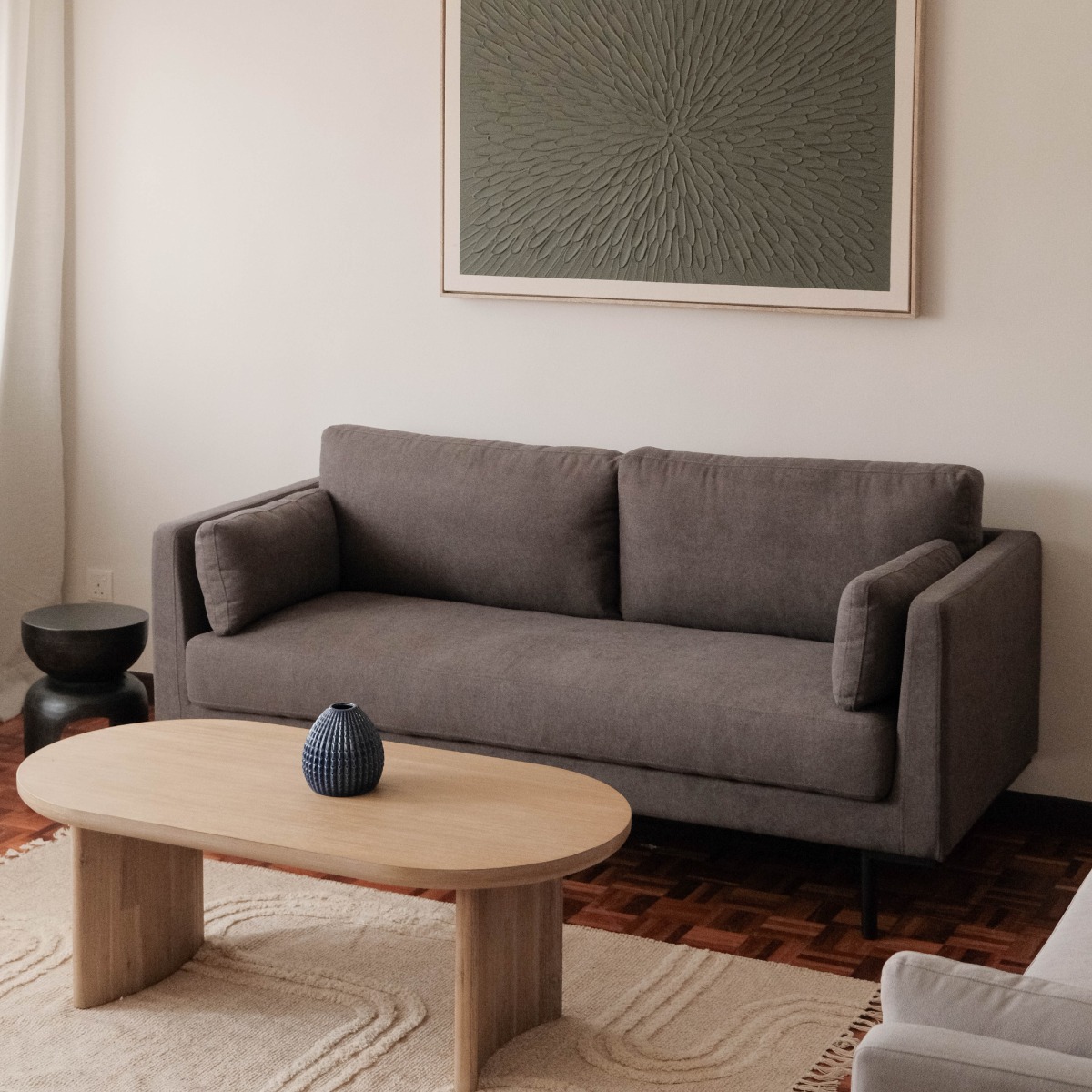 Loft Pebble Grey 3 Seater Sofa