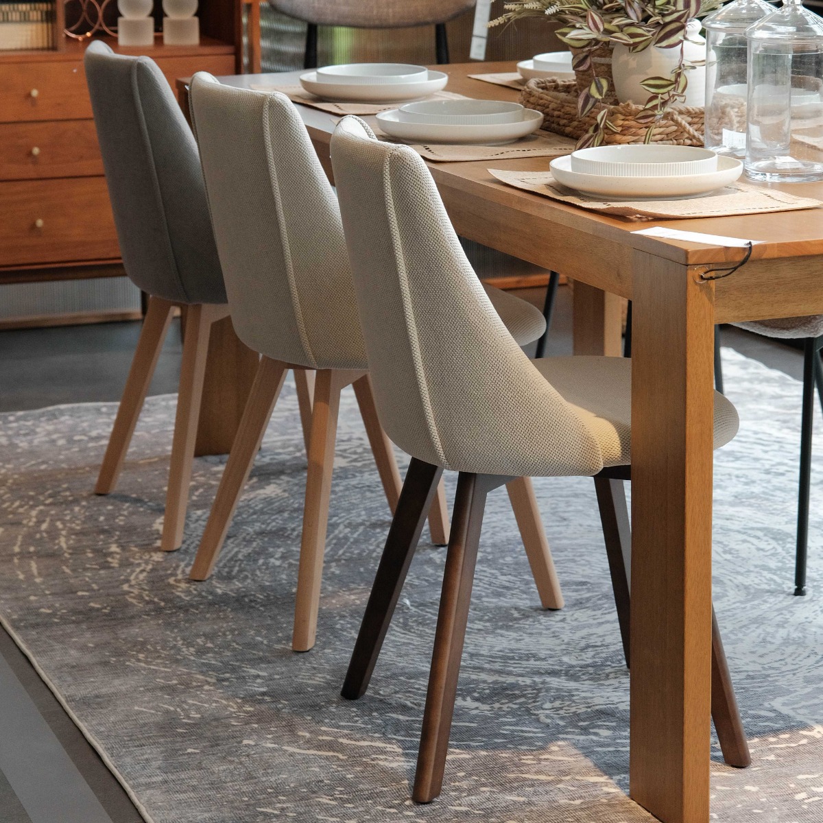 Cara Cappuccino Dining Chair - Oatmeal