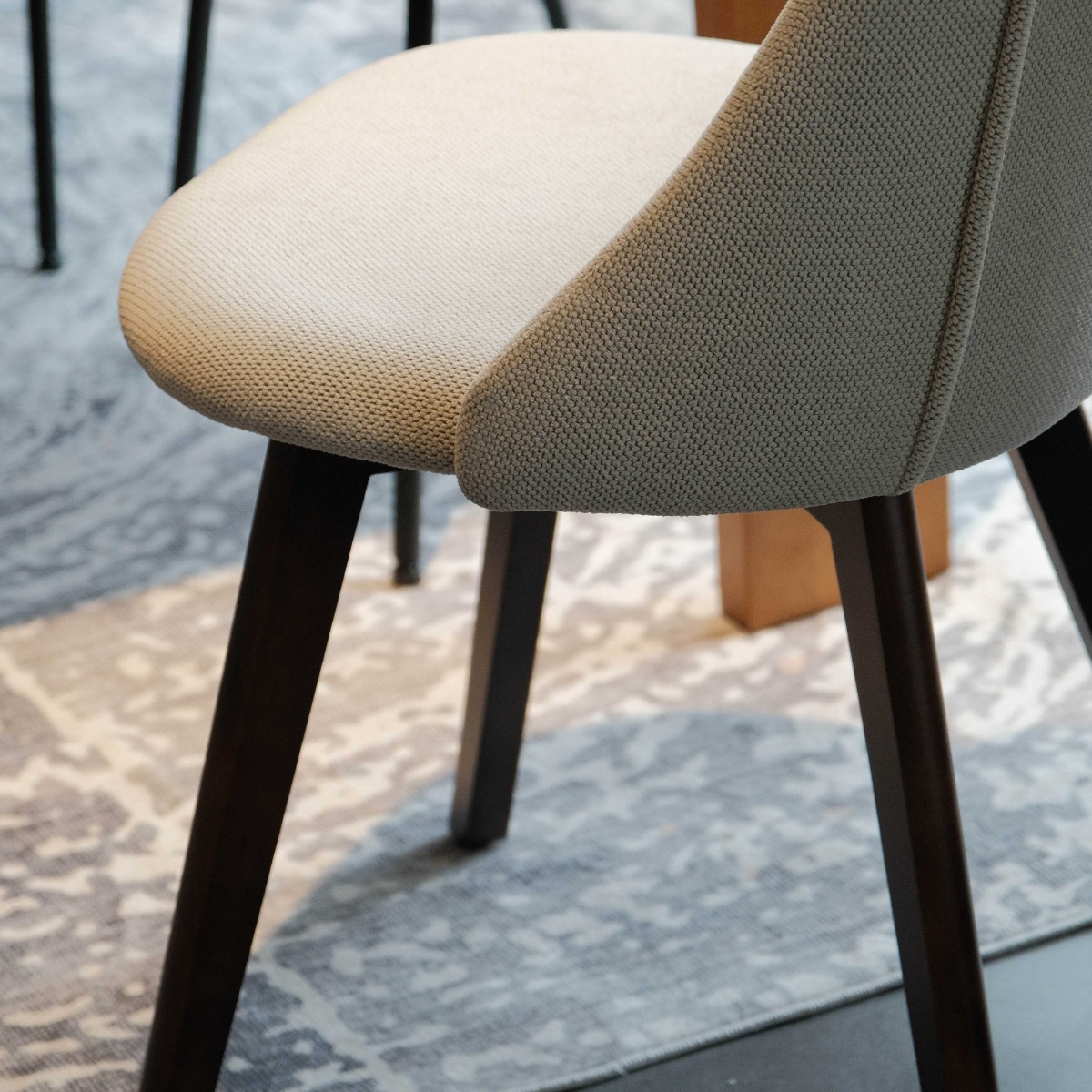 Cara Cappuccino Dining Chair - Oatmeal
