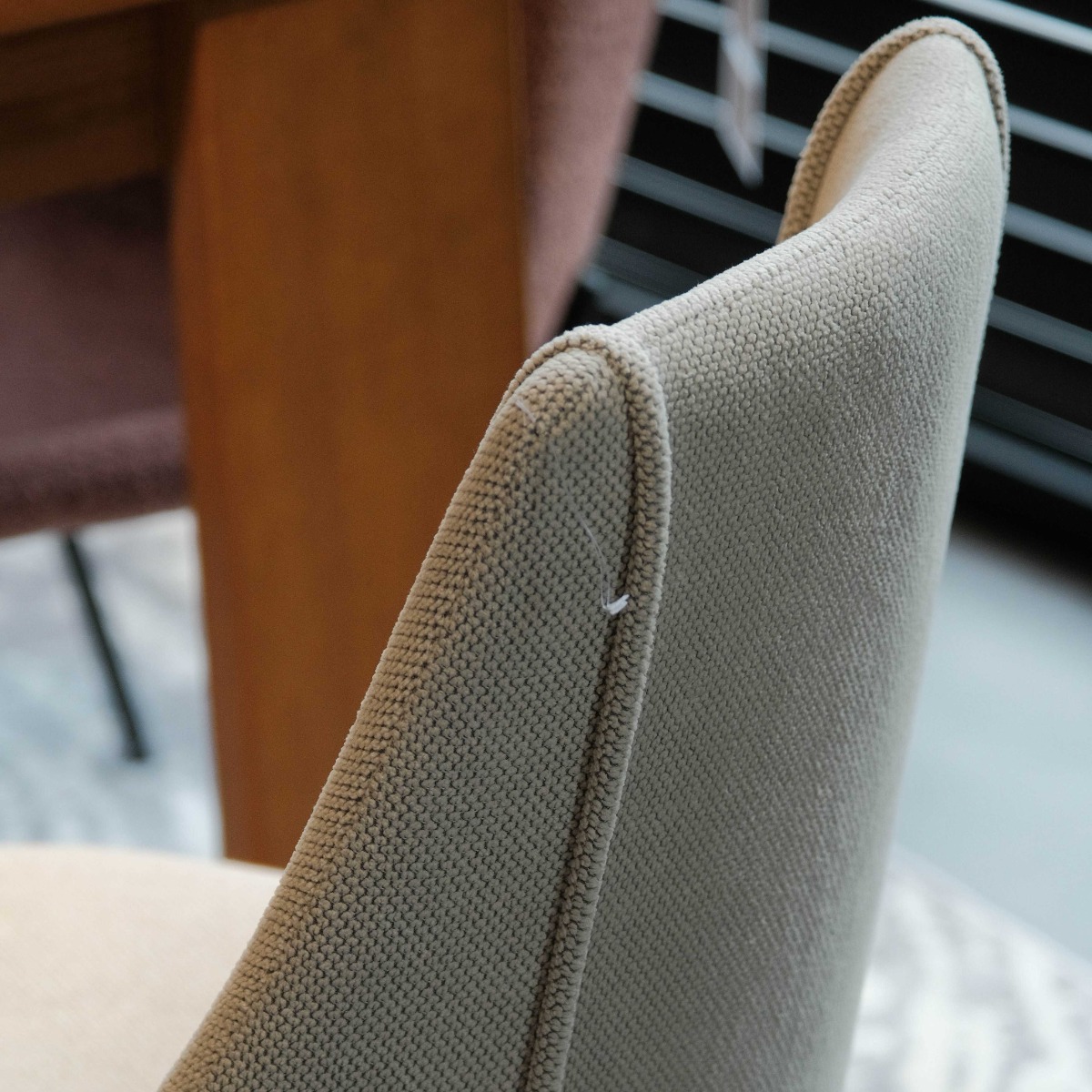 Cara Cappuccino Dining Chair - Oatmeal