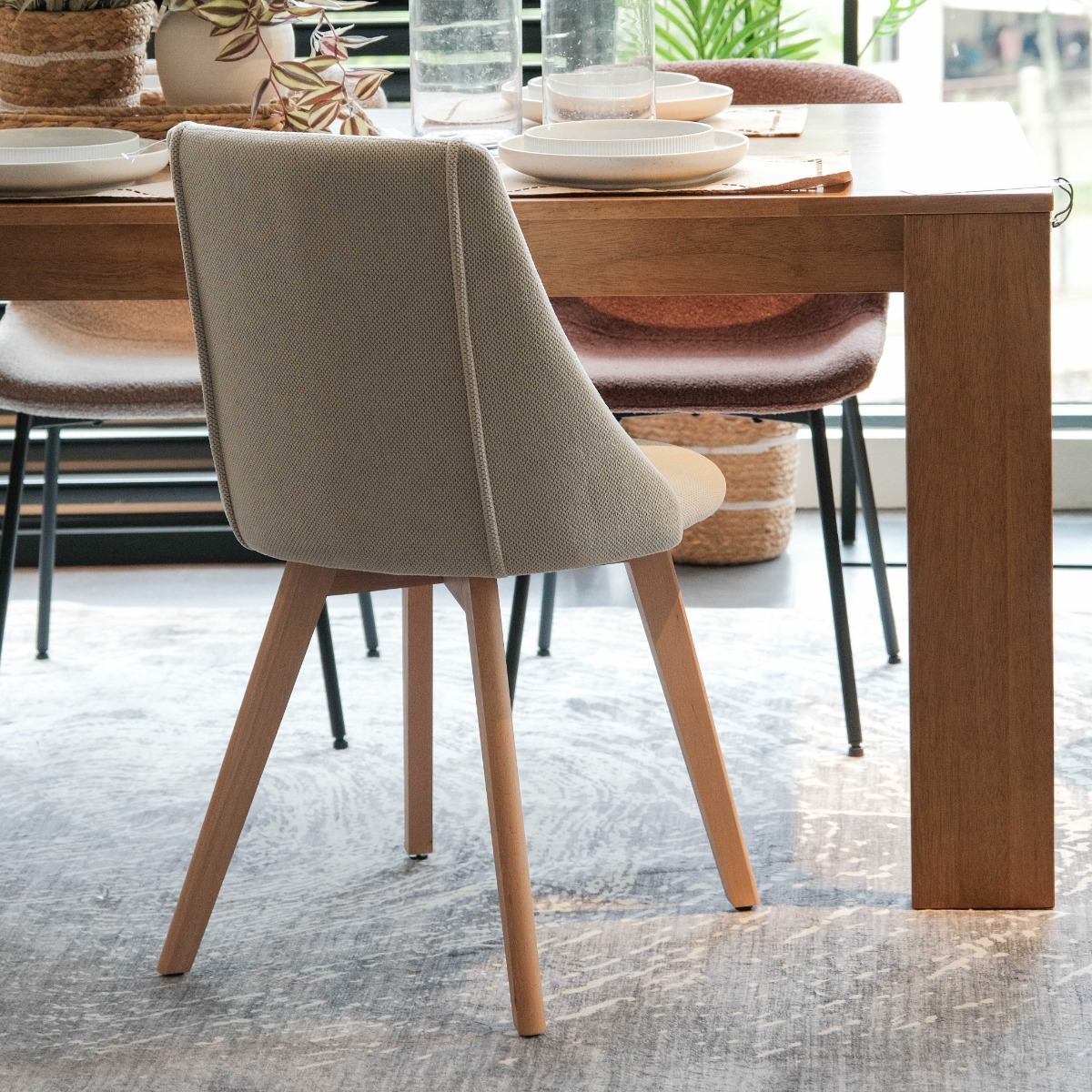 Cara Dining Chair Oatmeal
