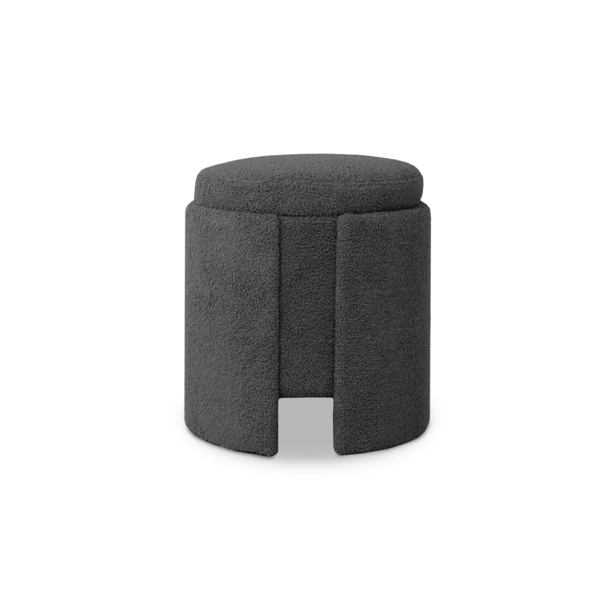 Pluto Teddy Grey Storage Stool