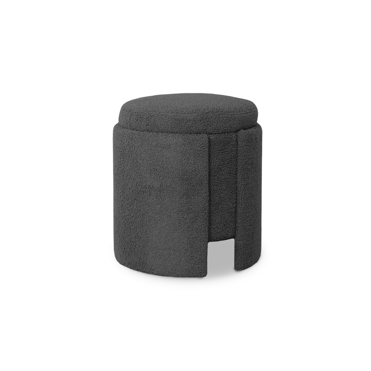 Pluto Teddy Grey Storage Stool