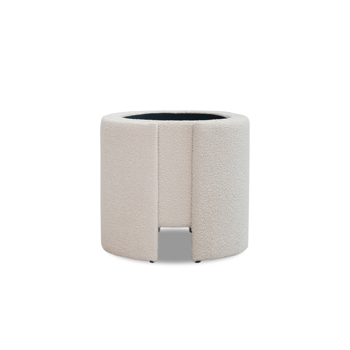 Pluto Teddy Light Beige Storage Stool
