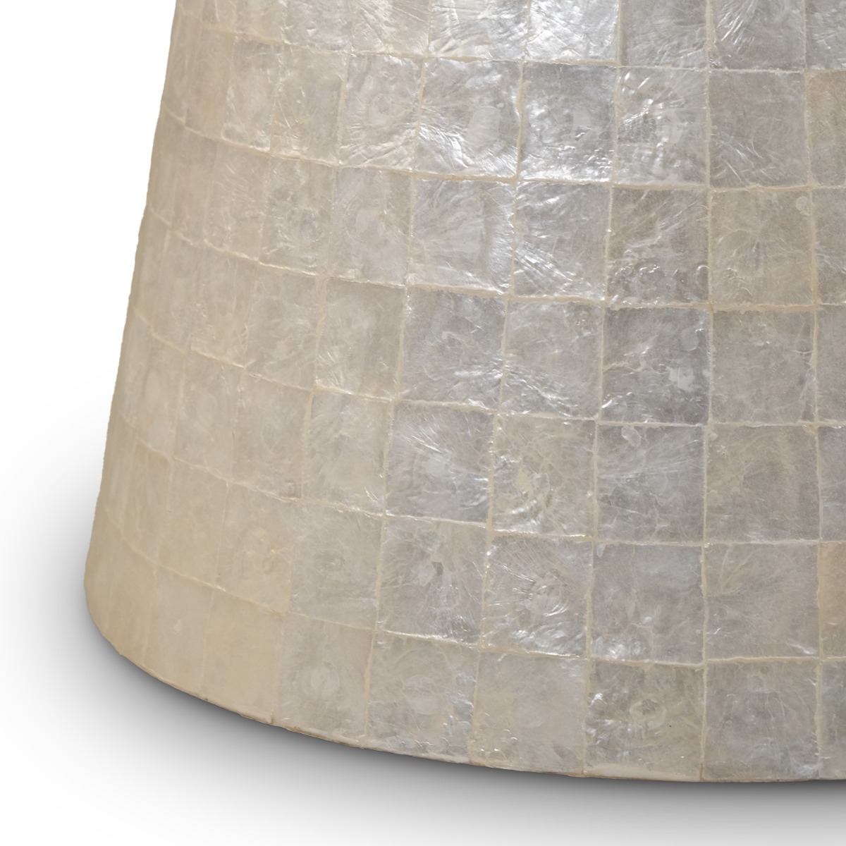 Putri Capiz White Side Table