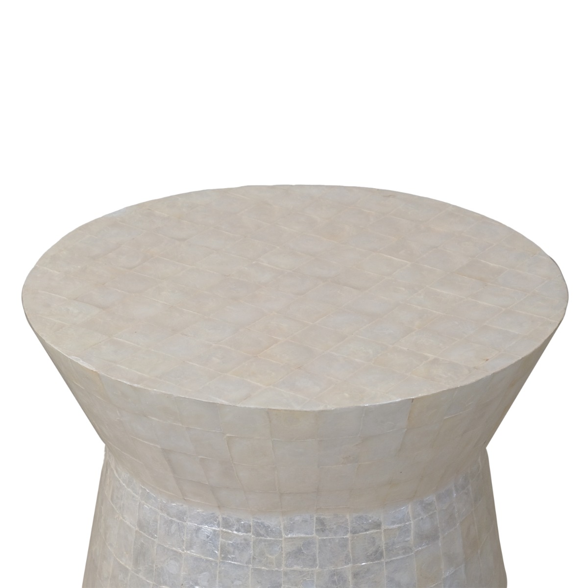 Putri Capiz White Side Table