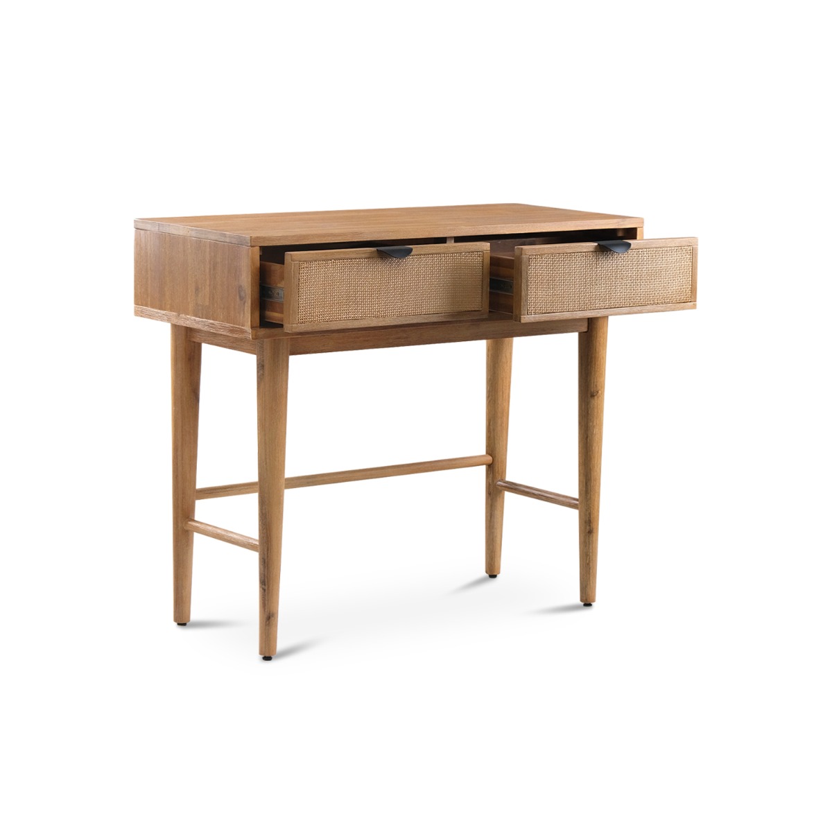 Budi Rustic 2 Drawers Console 90cm