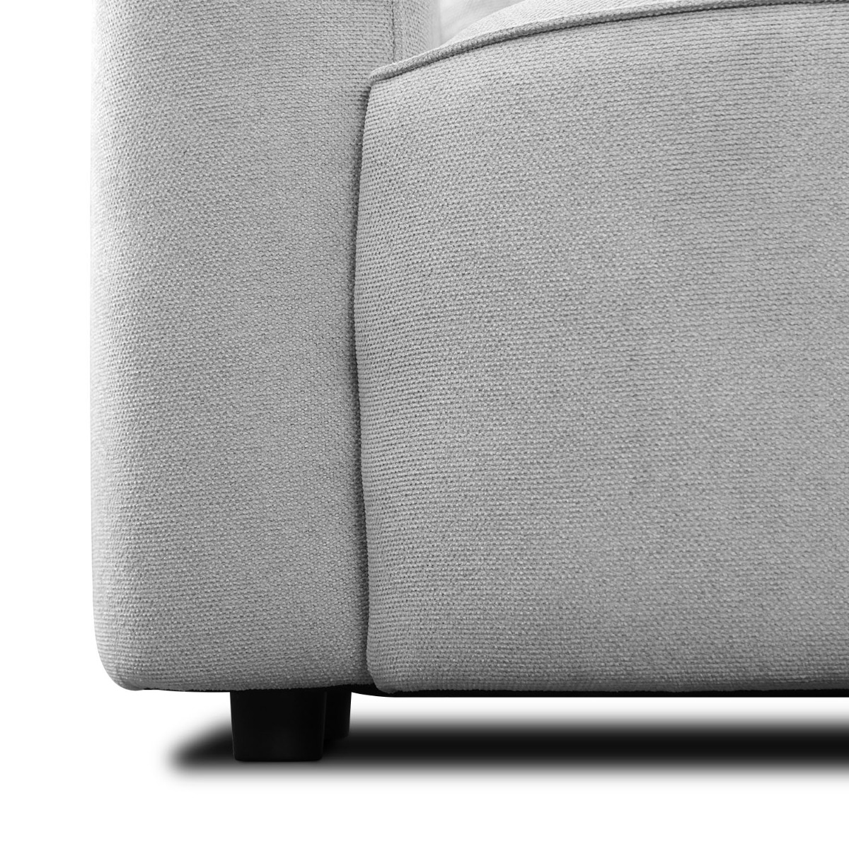 Raissa Light Grey Left Sectional Sofa