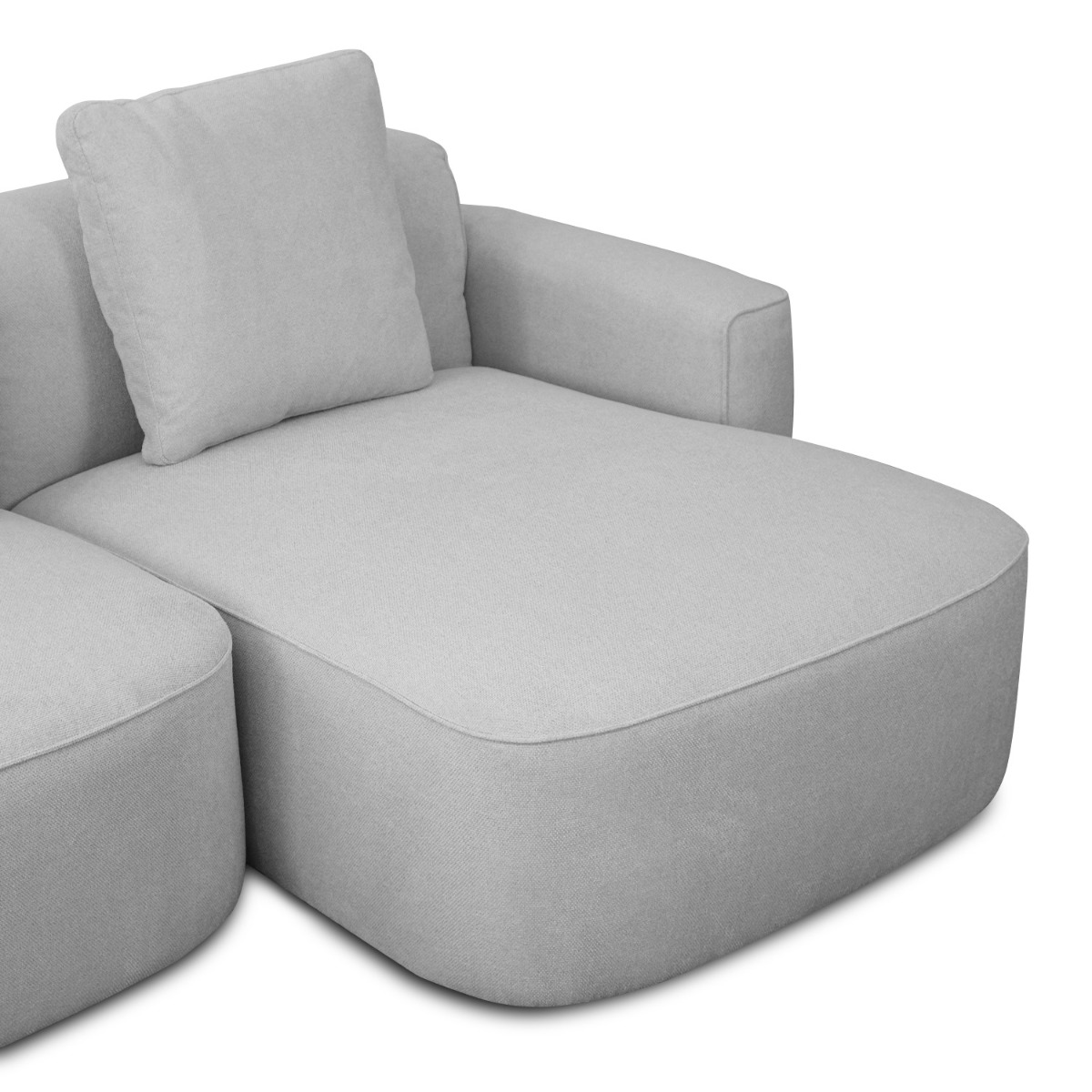 Raissa Light Grey Left Sectional Sofa