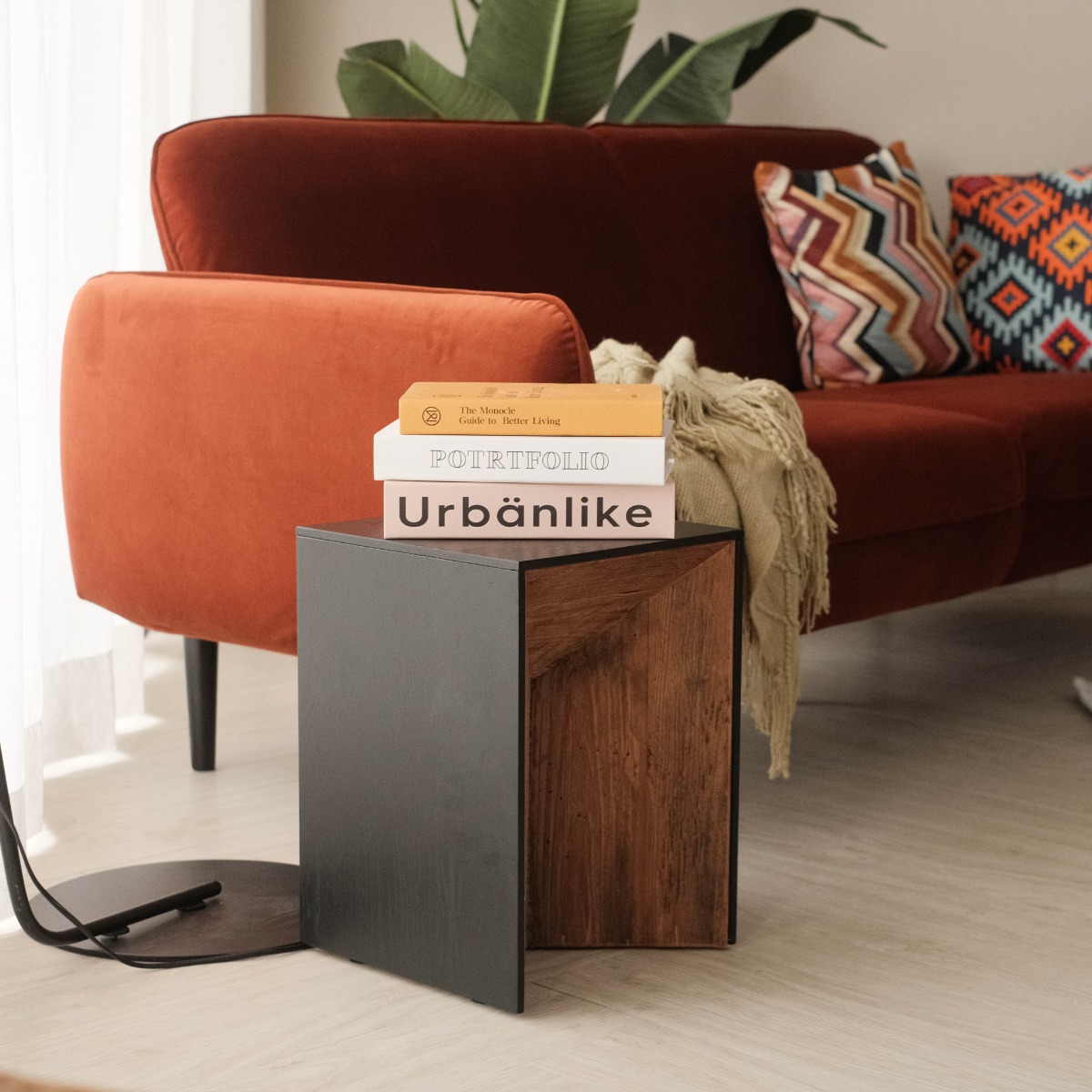 Rane Modern Rustic Side Table
