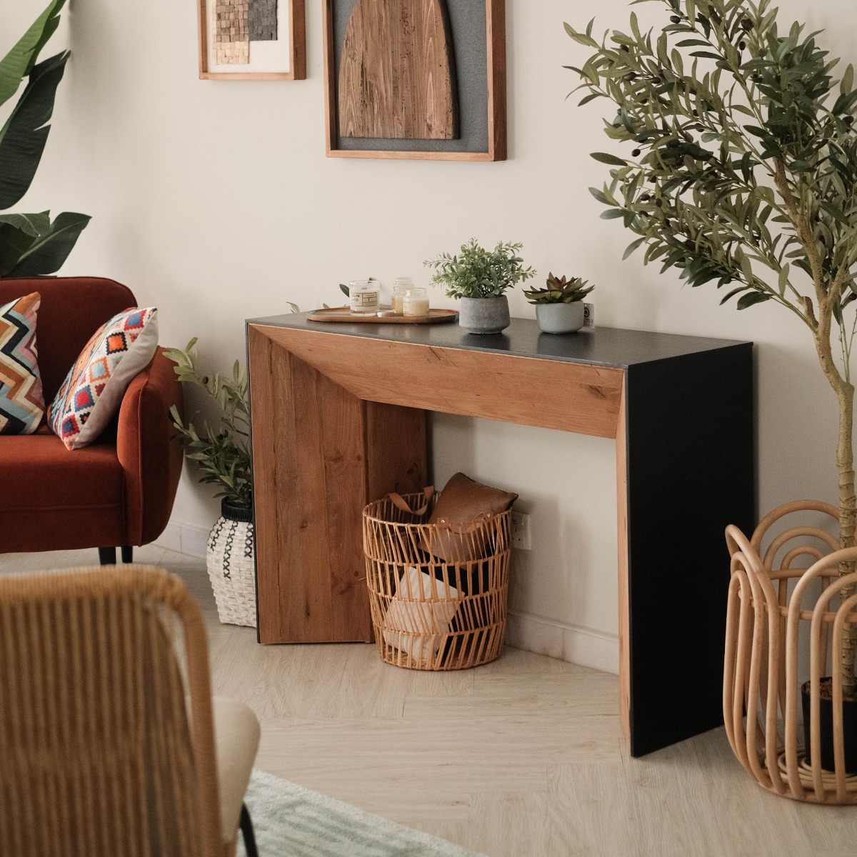 Rane Modern Rustic Console Table