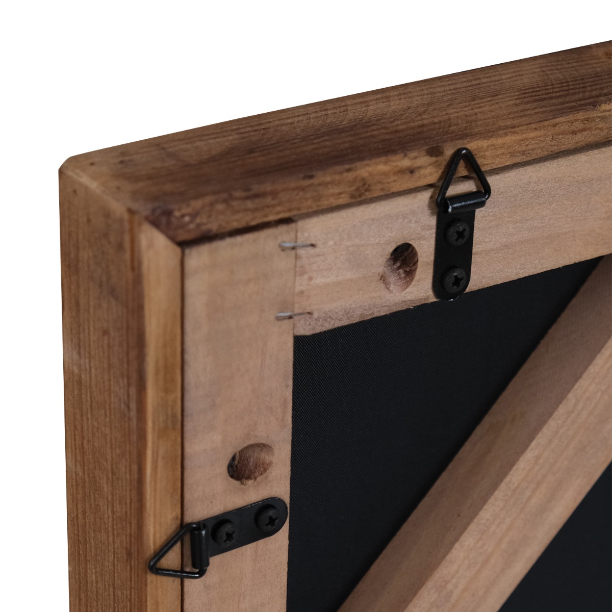 Reclaimed Wood Blocks Wall Art 62x82cm - Brown