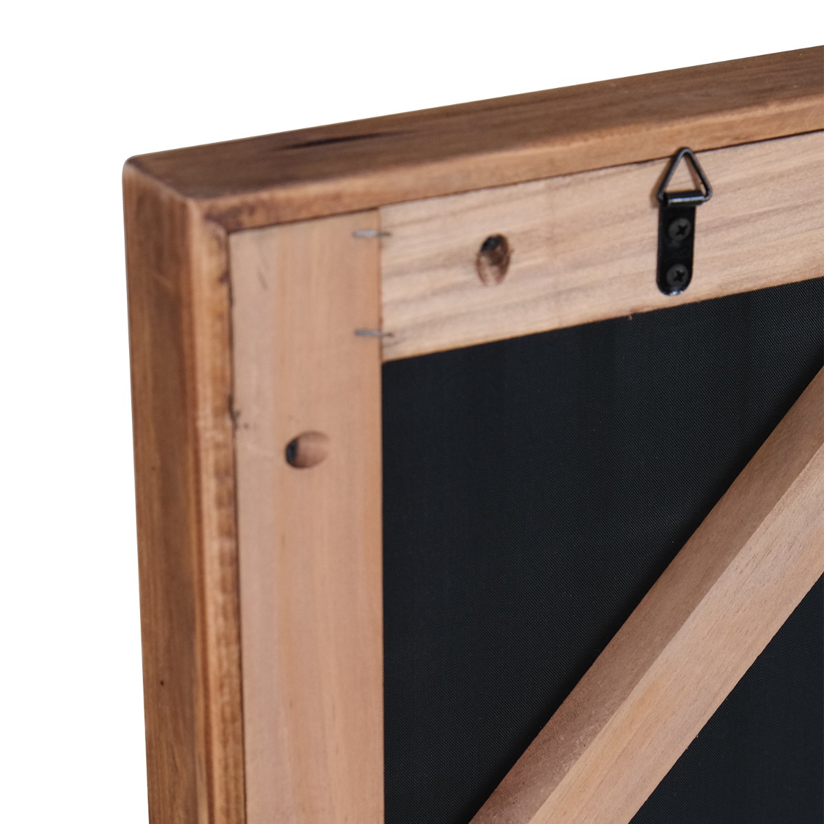 Reclaimed Wood Blocks Wall Art 82x122cm - Black