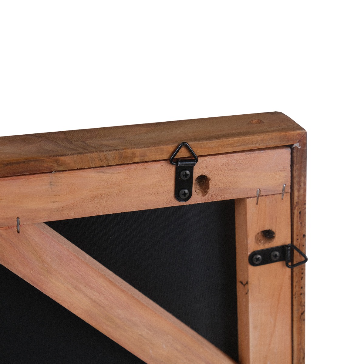 Reclaimed Wood Blocks Wall Art 82x82cm - White