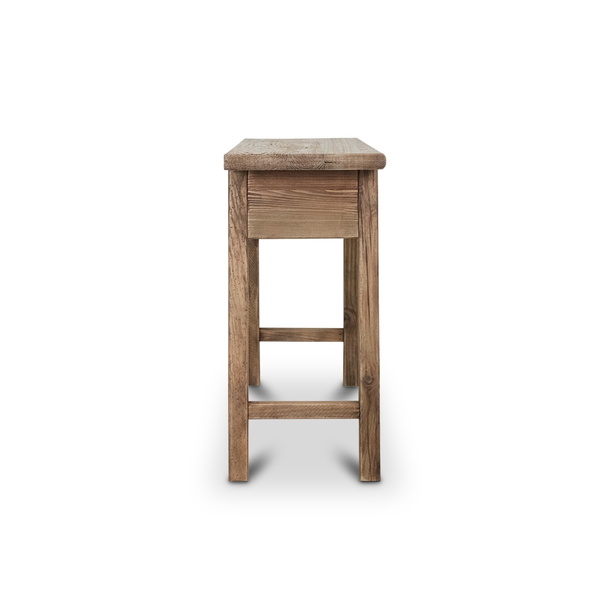 Reclaimed Wood Console Table with 2 Drawers