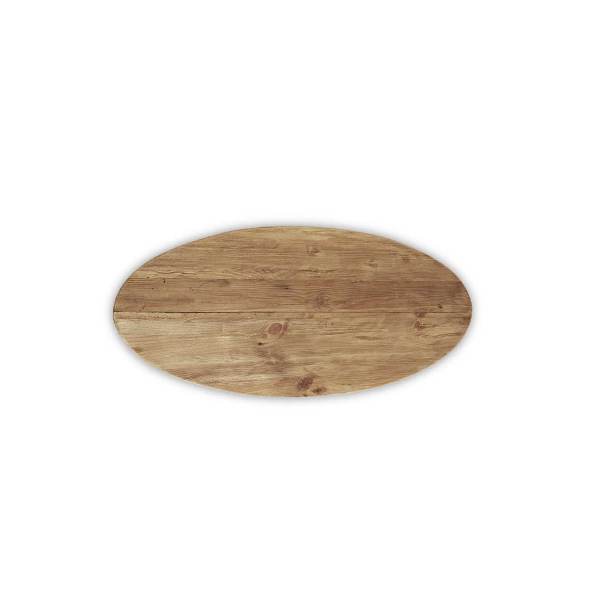 Reclaimed Wood Oval Coffee Table