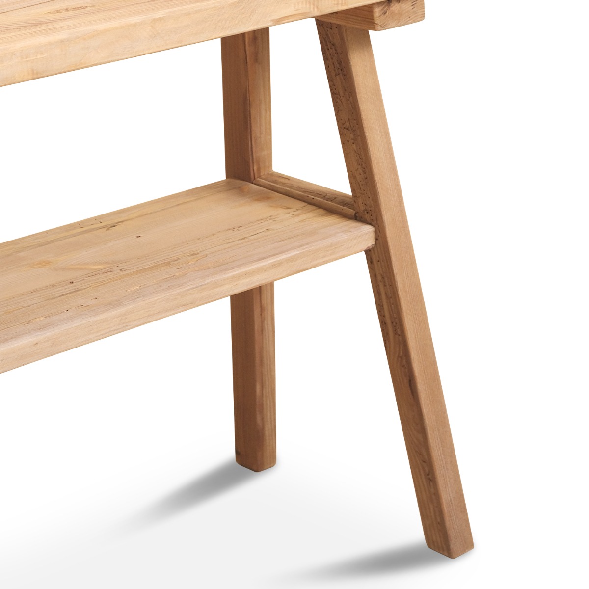 Reclaimed Wood 2-Tier Console Table