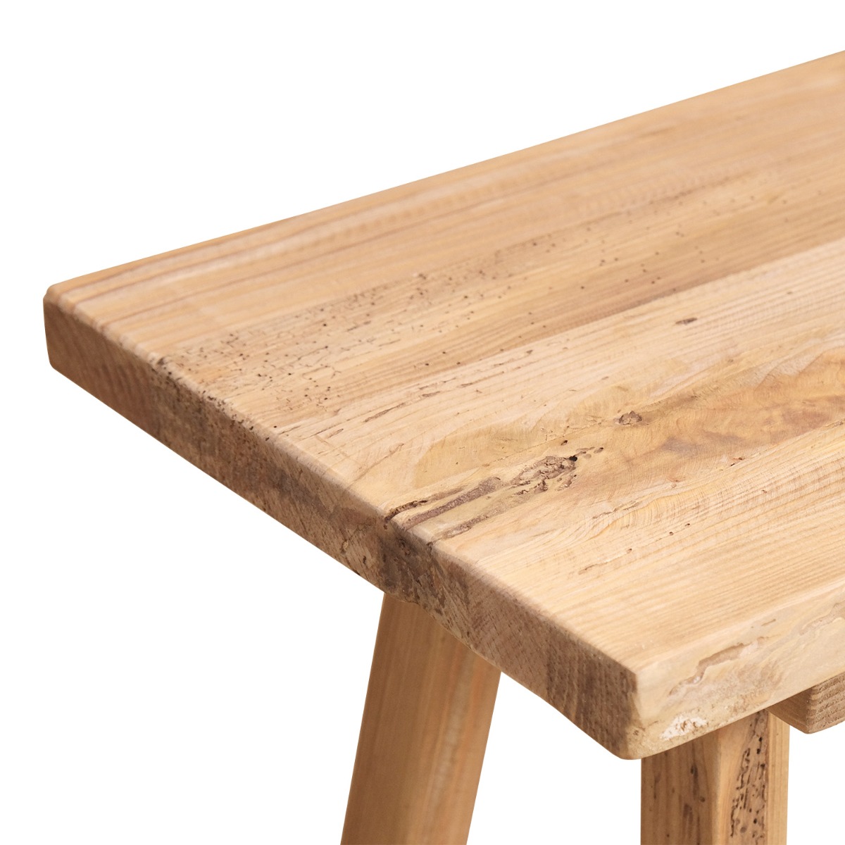 Reclaimed Wood 2-Tier Console Table