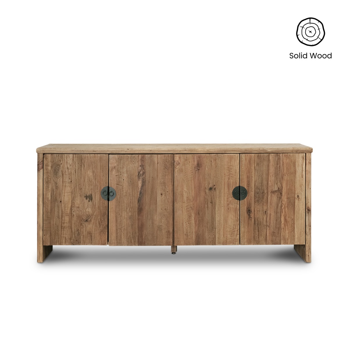 Reclaimed Wood 4 Doors Sideboard