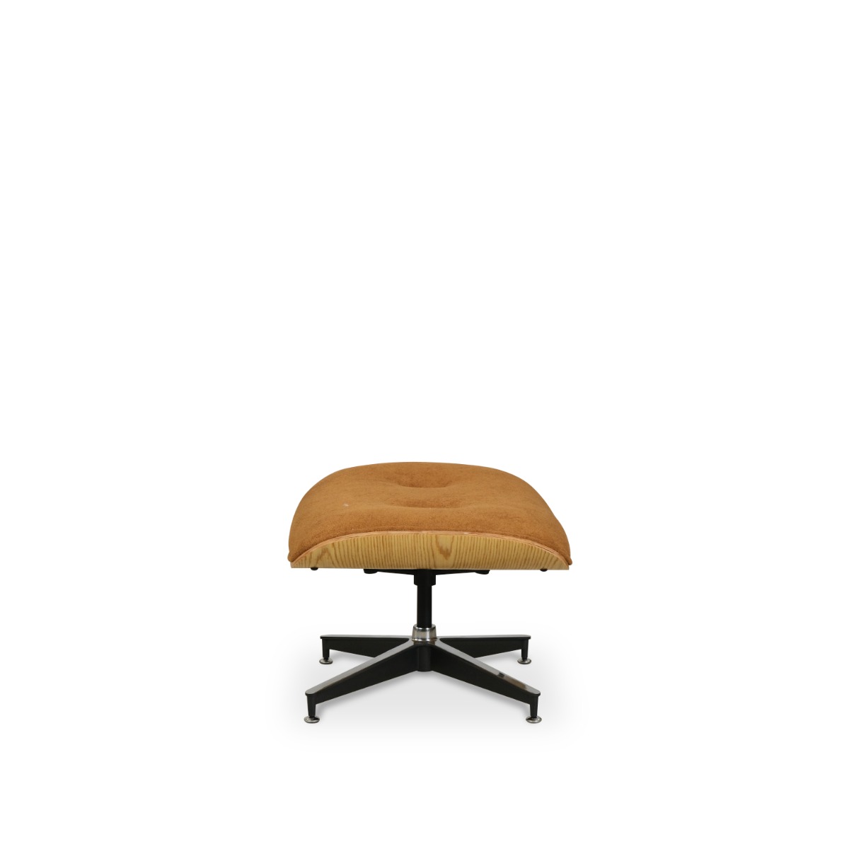 Replica Eames Lounge Chair with Ottoman - Oak & Camel Brown