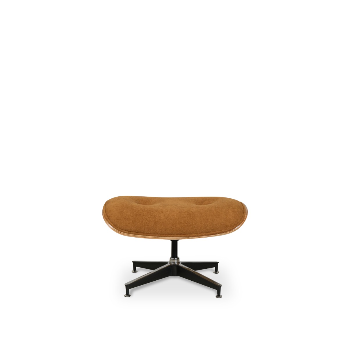 Replica Eames Lounge Chair with Ottoman - Oak & Camel Brown