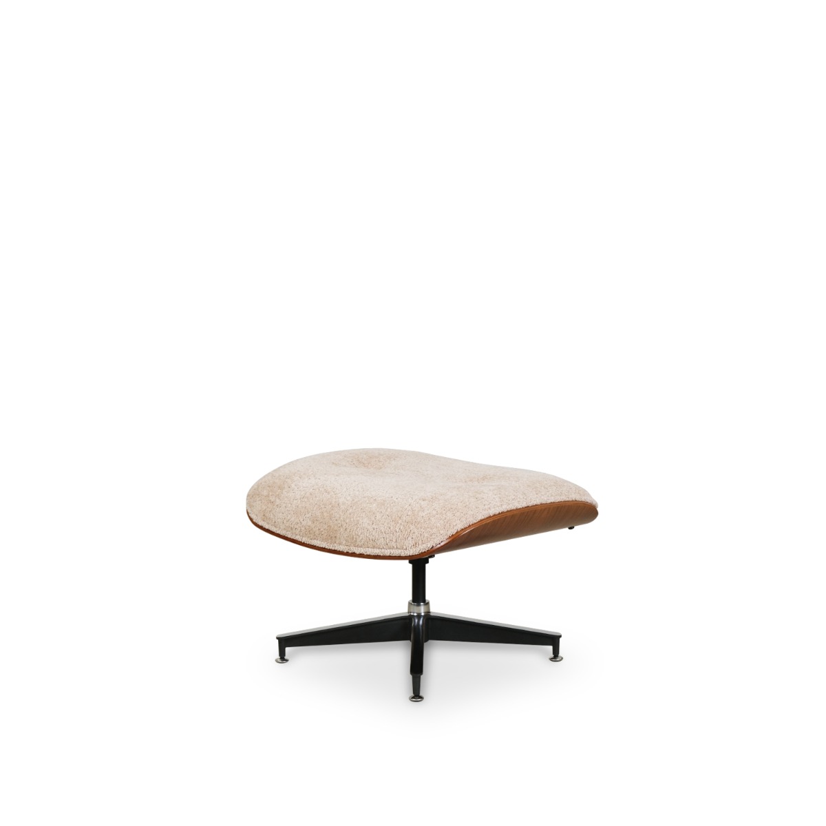 Replica Eames Lounge Chair with Ottoman - Walnut & Oatmeal