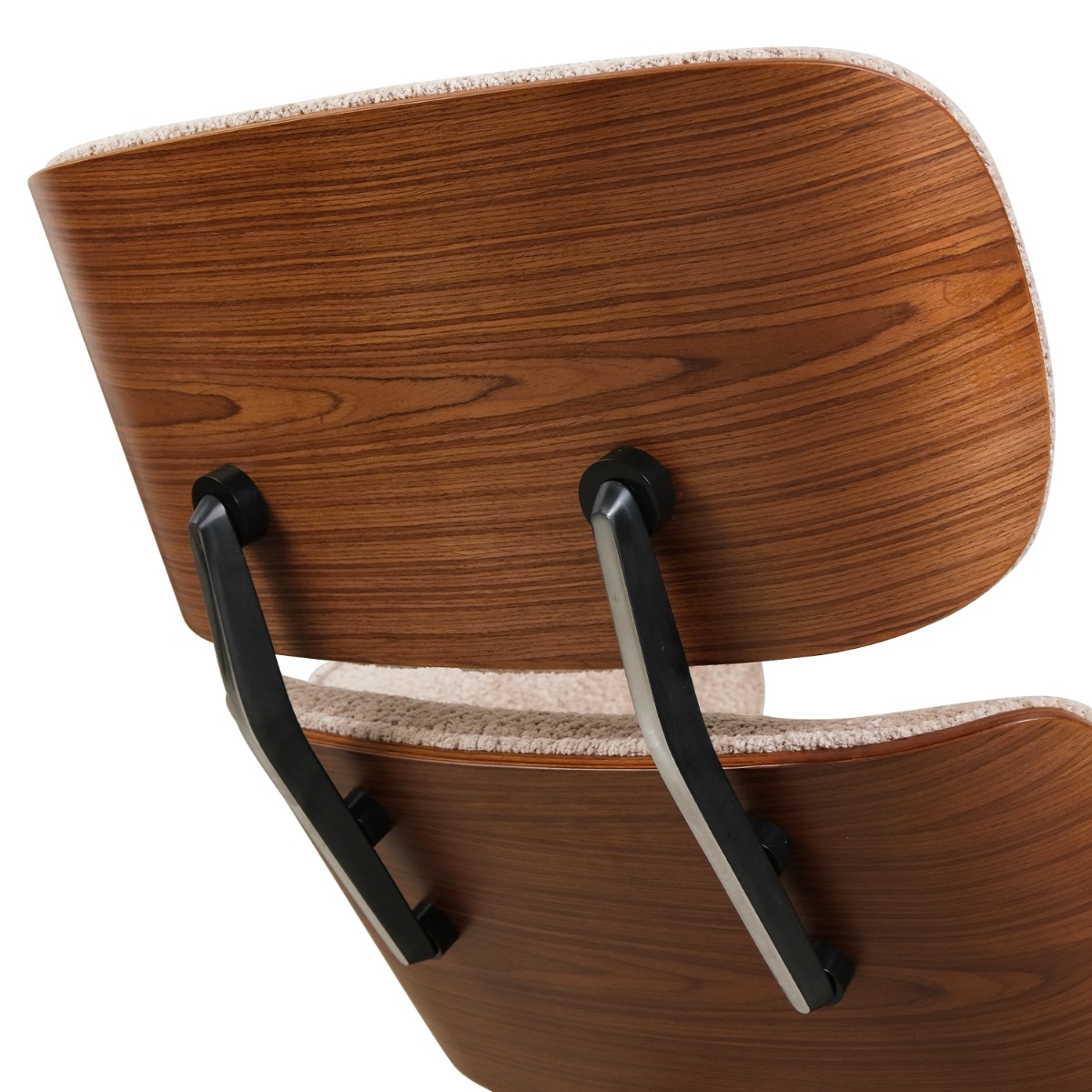 Replica Eames Lounge Chair with Ottoman - Walnut & Oatmeal