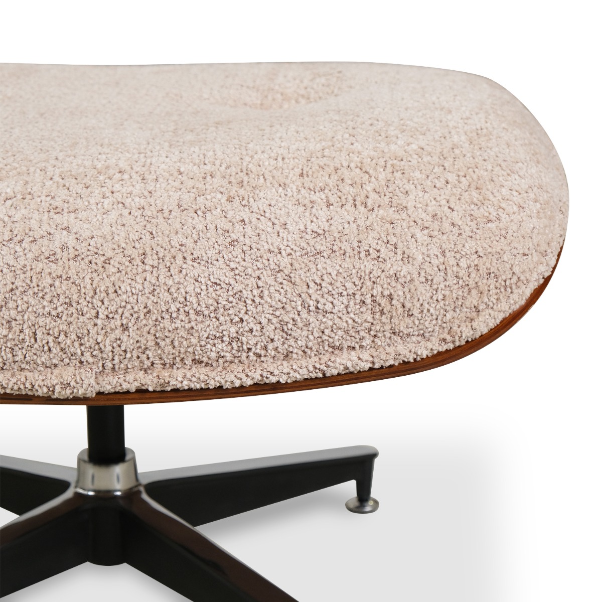Replica Eames Lounge Chair with Ottoman - Walnut & Oatmeal