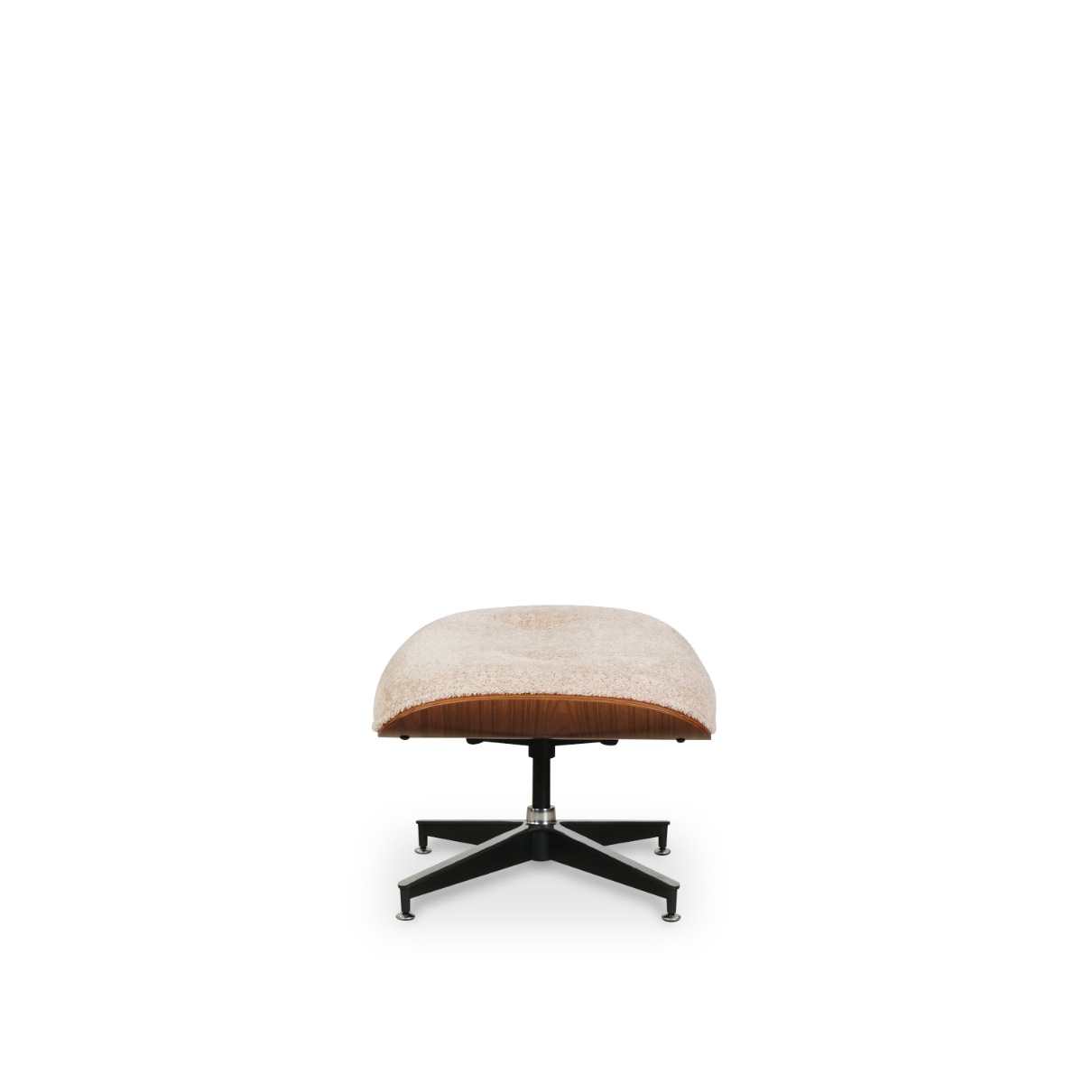 Replica Eames Lounge Chair with Ottoman - Walnut & Oatmeal