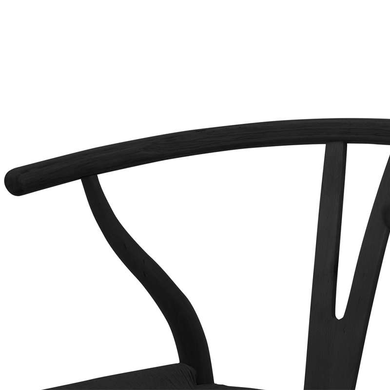 Replica Wishbone Dining Chair Ebony