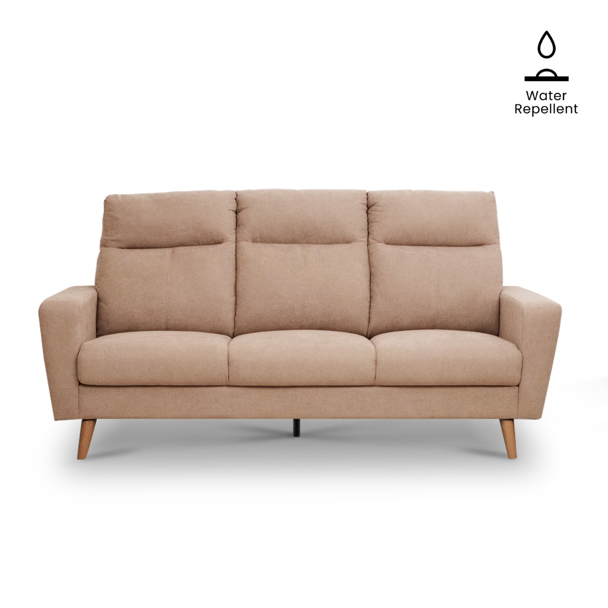 Riko Sand Beige 3 Seater Sofa