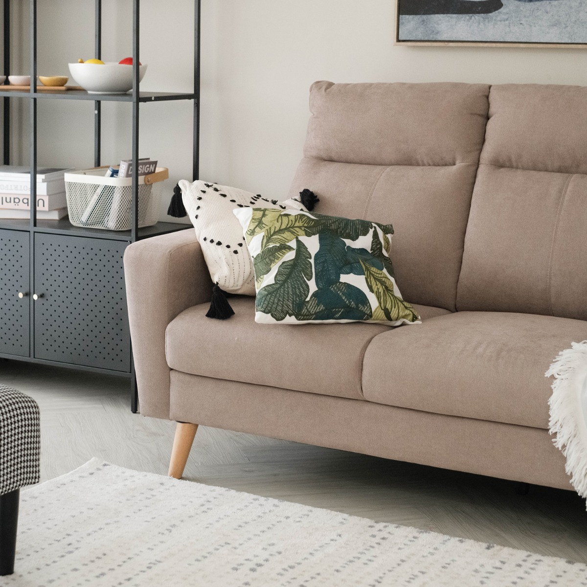 Riko Sand Beige 3 Seater Sofa