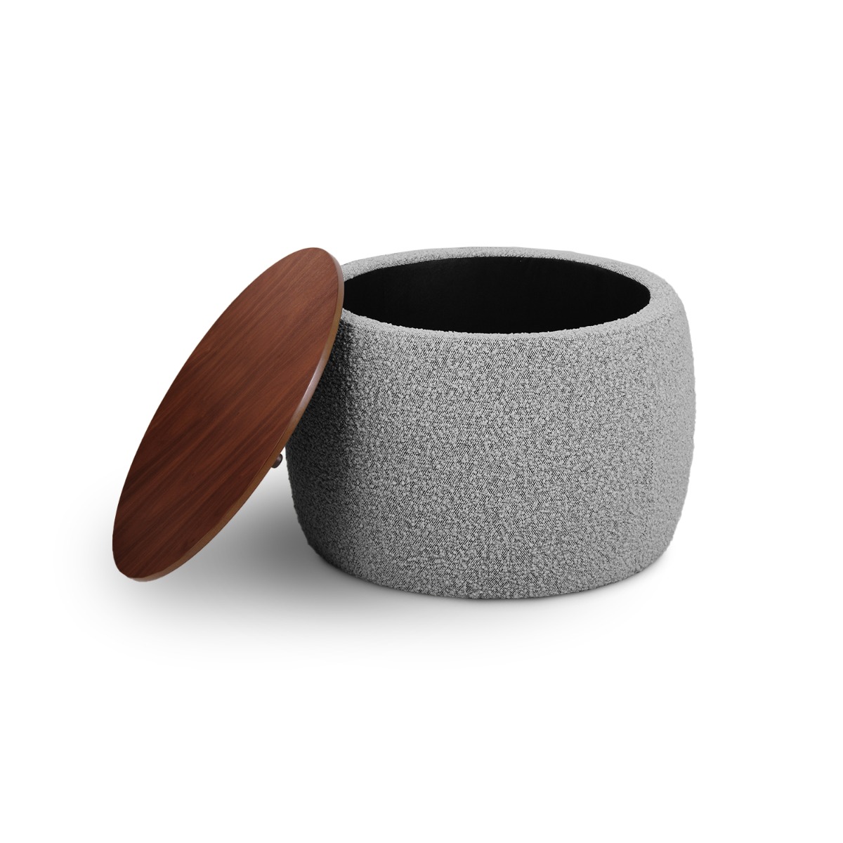 Rony Cloud Grey Storage Pouf / Coffee Table