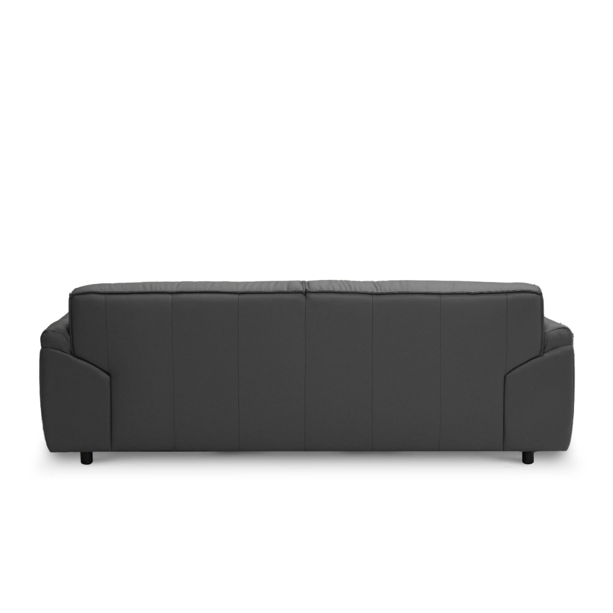 Ryder Coal Grey Full Leather 4 Seater Sofa