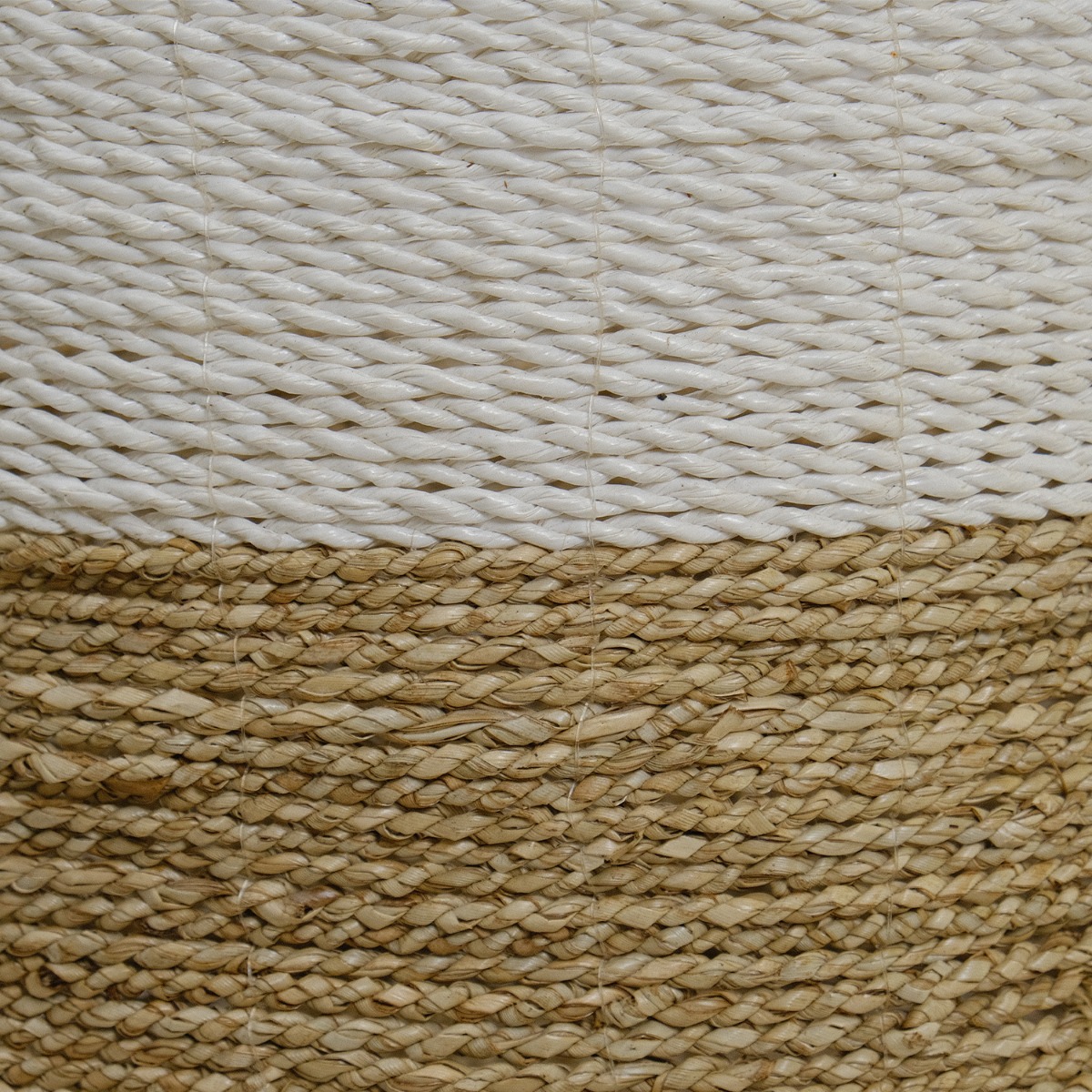 Samara Two-Tone Seagrass Round Basket (Set of 2)