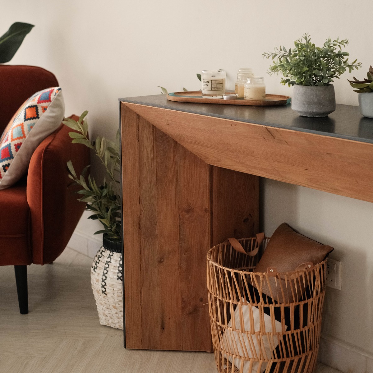 Rane Modern Rustic Console Table