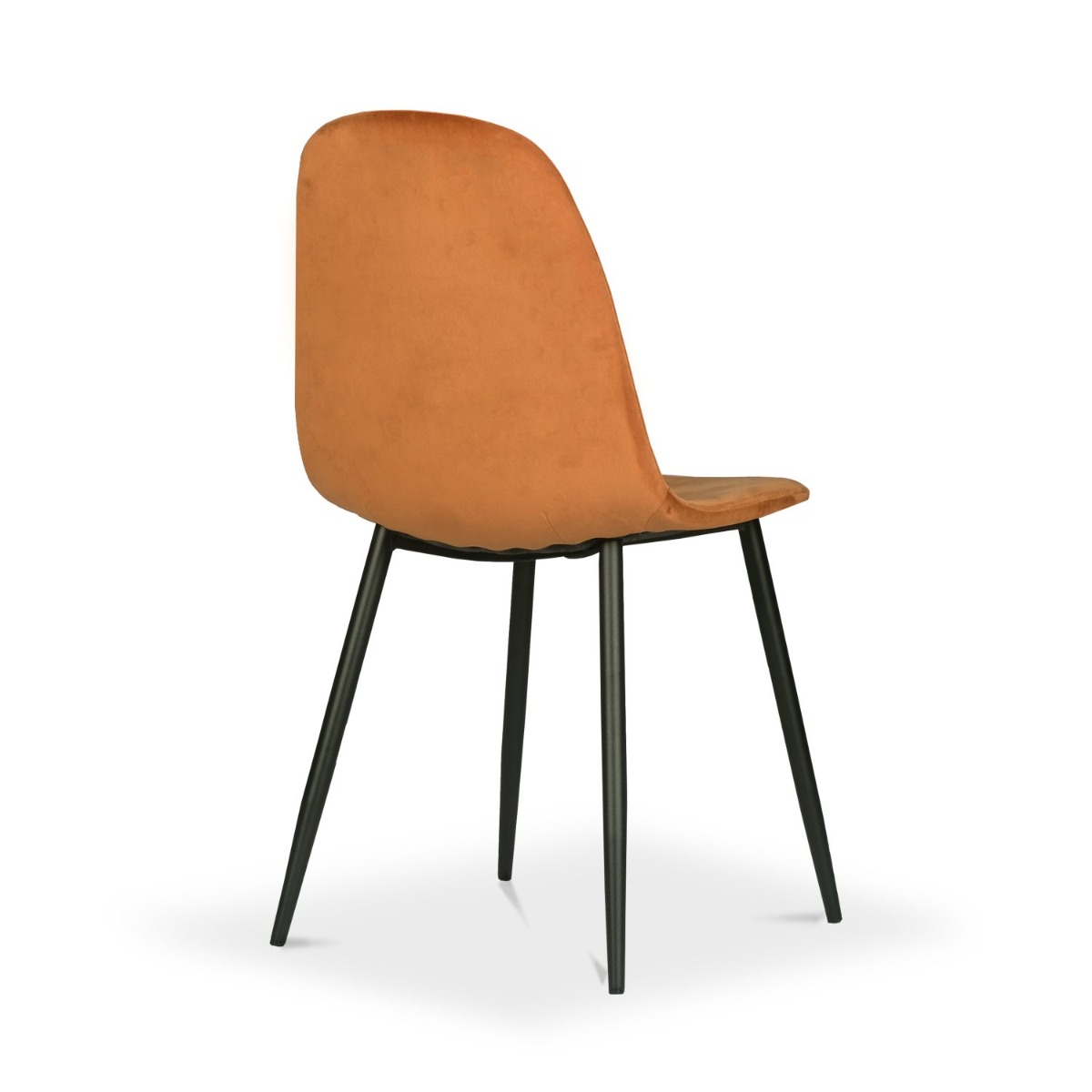 Sera Dining Chair Tangerine Velvet