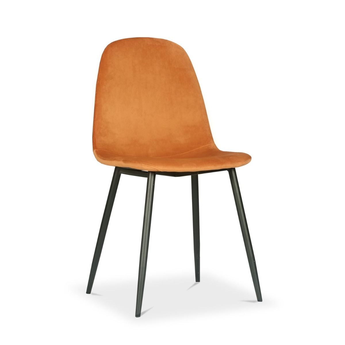 Sera Dining Chair Tangerine Velvet
