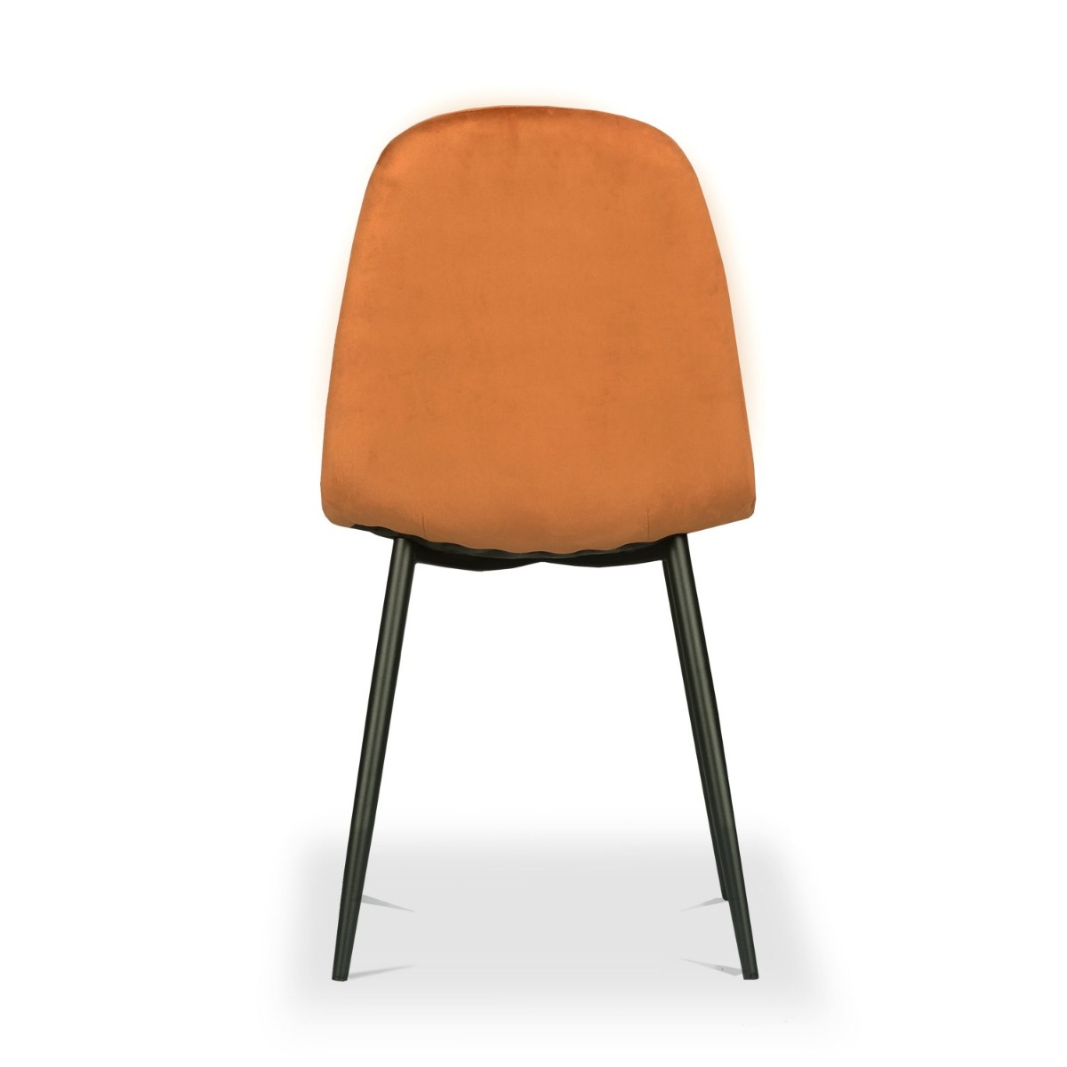 Sera Dining Chair Tangerine Velvet