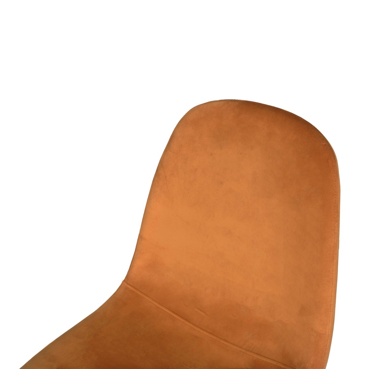 Sera Dining Chair Tangerine Velvet