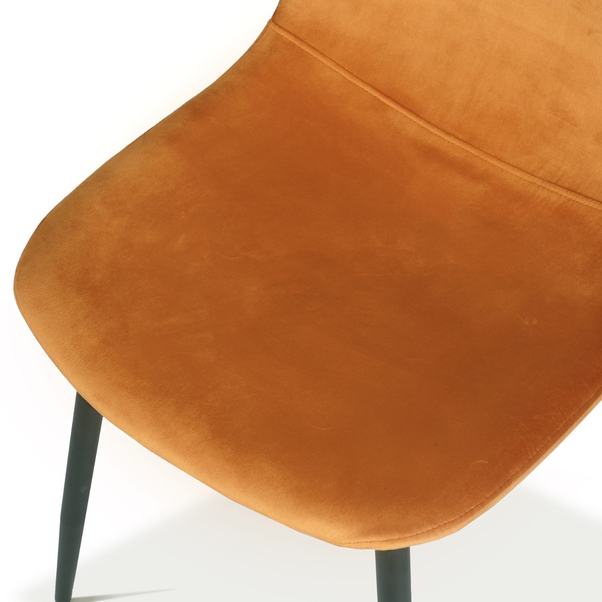 Sera Dining Chair Tangerine Velvet