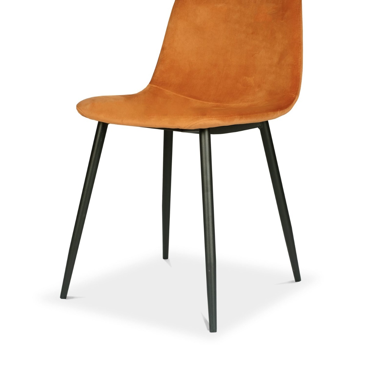 Sera Dining Chair Tangerine Velvet