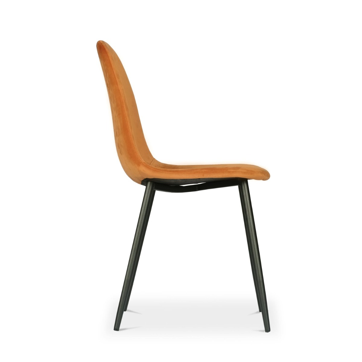 Sera Dining Chair Tangerine Velvet